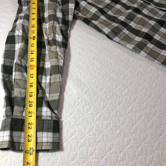 Carhartt Loose Fit Chambray Long Sleeve Shirt Mens Size Large green Plaid - Picture 7 of 7